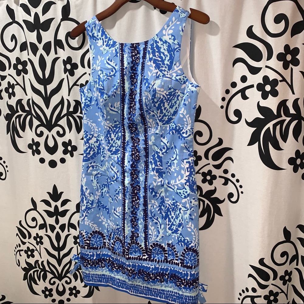 Lilly Pulitzer Mila Shift Blue Peri Dress